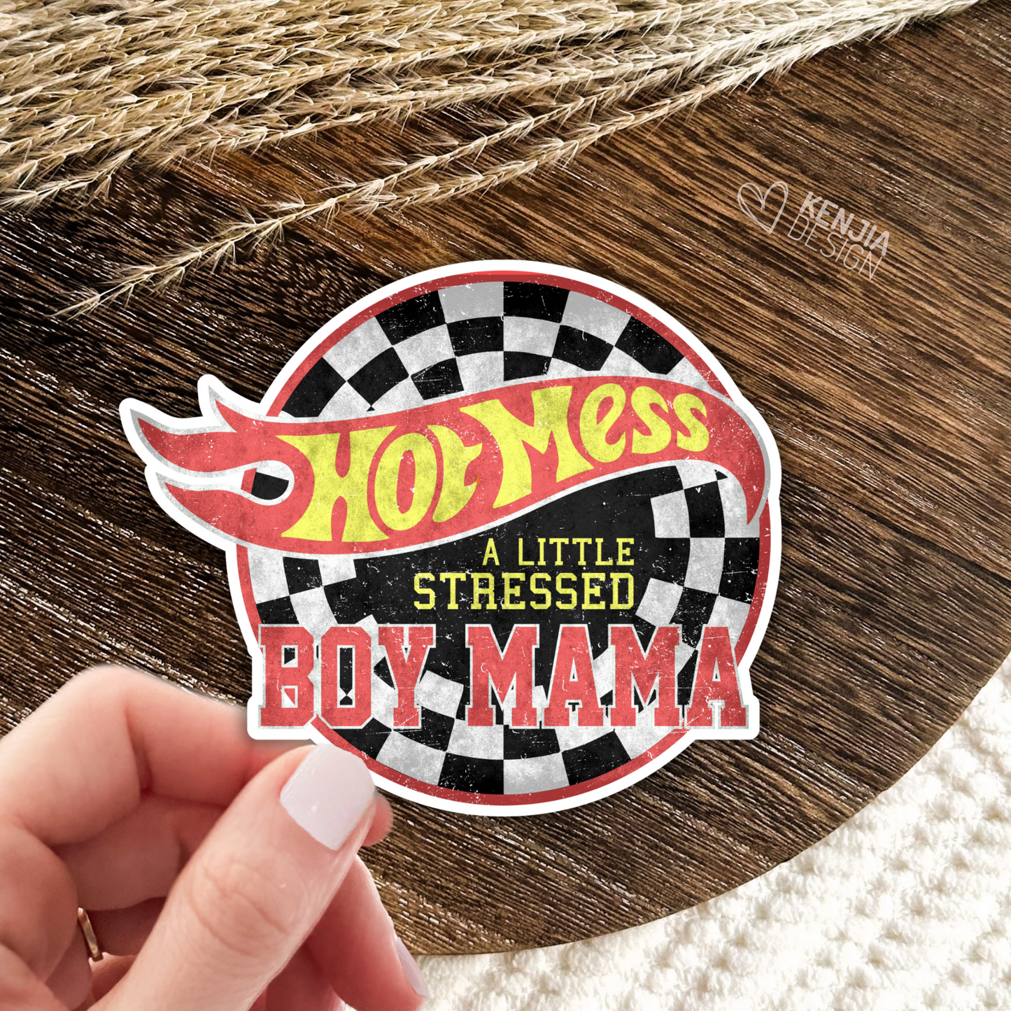 Boy Mama Stickers and Magnets / Mama's Boy Stickers / Mommy and Me / Mom of Toddler Boys Gifts / Kids Life / Hot Mess Stressed Mama