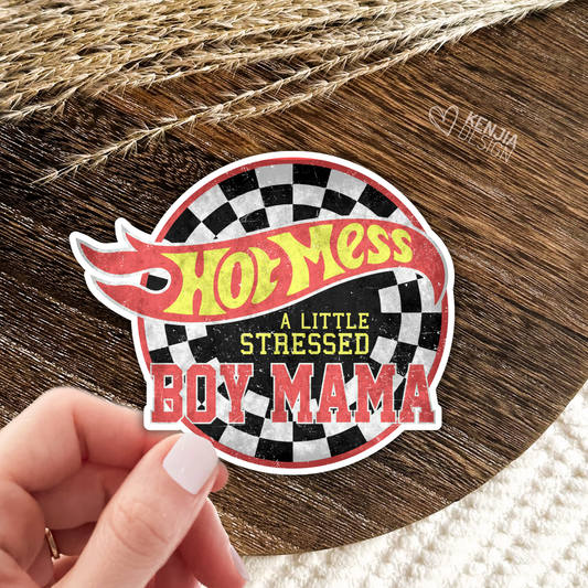 Boy Mama Stickers  / Mama's Boy Stickers / Mommy and Me / Mom of Toddler Boys Gifts / Kids Life / Hot Mess Stressed Mama