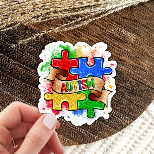 Autism Puzzle Pieces Stickers & Magnets / Autism Awareness / Mental Health Matters / Neurodiversity, Neurospicy