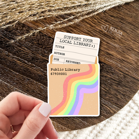 Support Your Local Library Stickers / Trendy Bookish Stickers Merch / Book Lover Gifts / Kindle Stickers / Bibliophile / Booktok