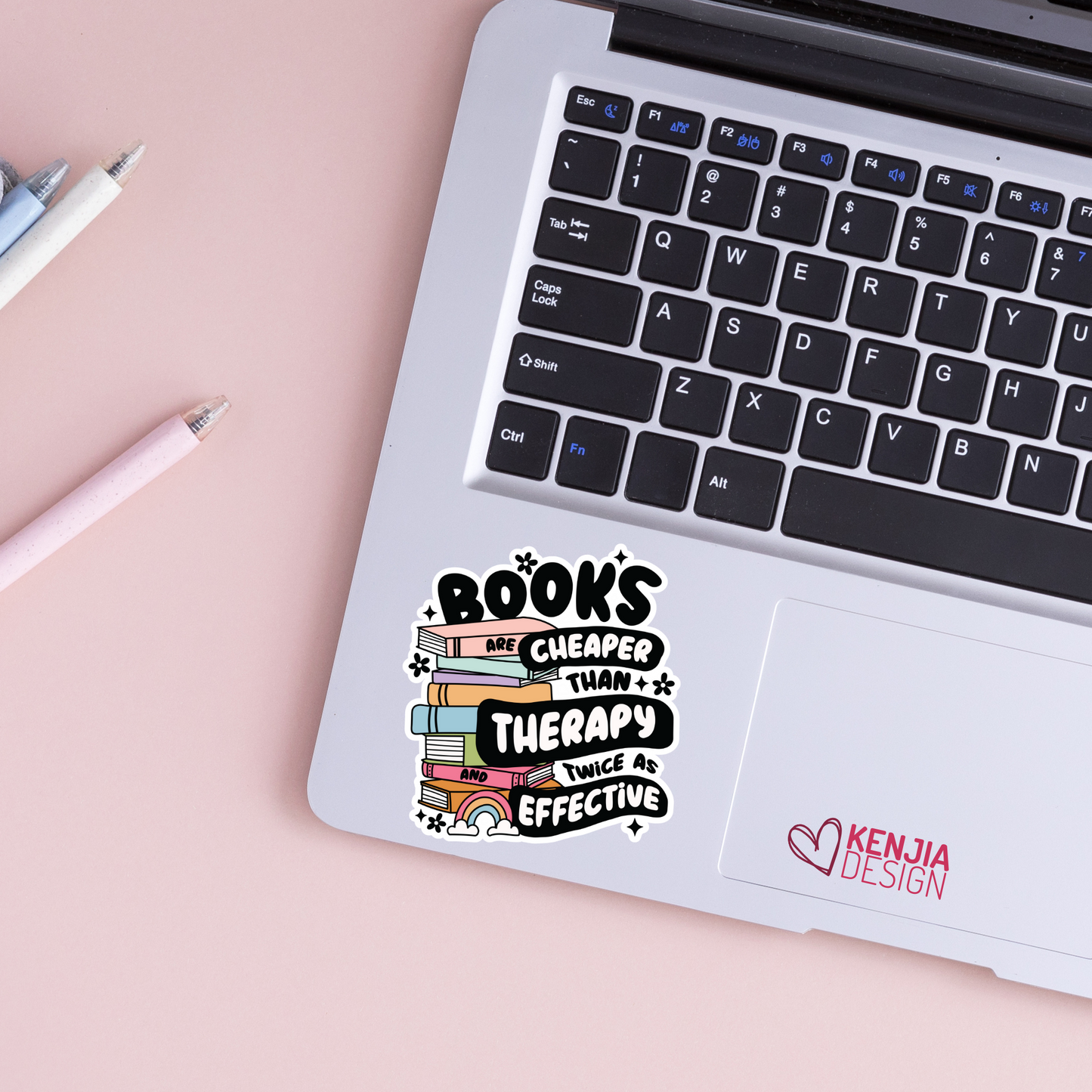 Books Are Cheaper Than Therapy Stickers & Fridge Magnets / Trendy Bookish Stickers Merch / Book Lover Gifts / Booktok / Kindle Stickers