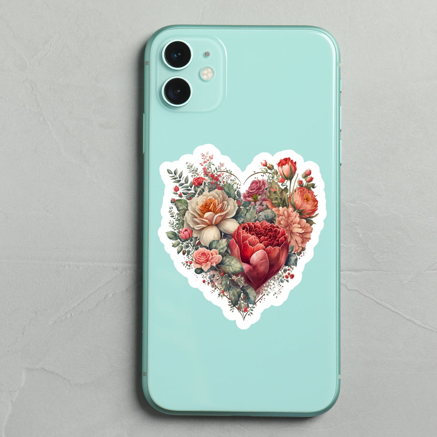 Waterproof Heart Stickers | Sticker for Laptop | Kenjia Design