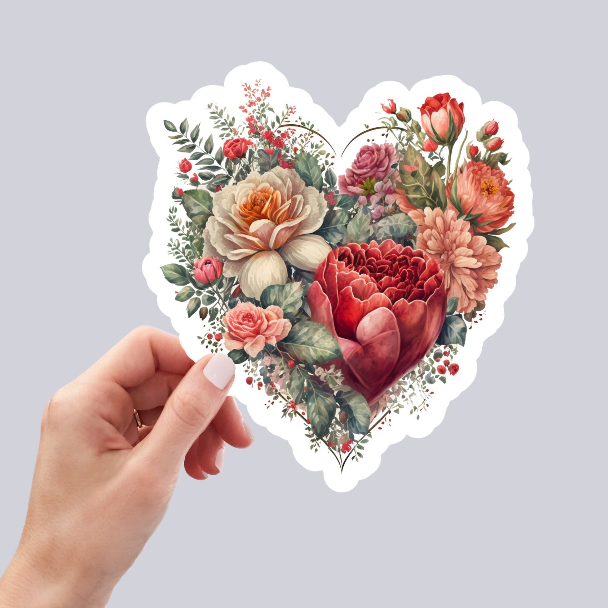 Waterproof Heart Stickers | Sticker for Laptop | Kenjia Design