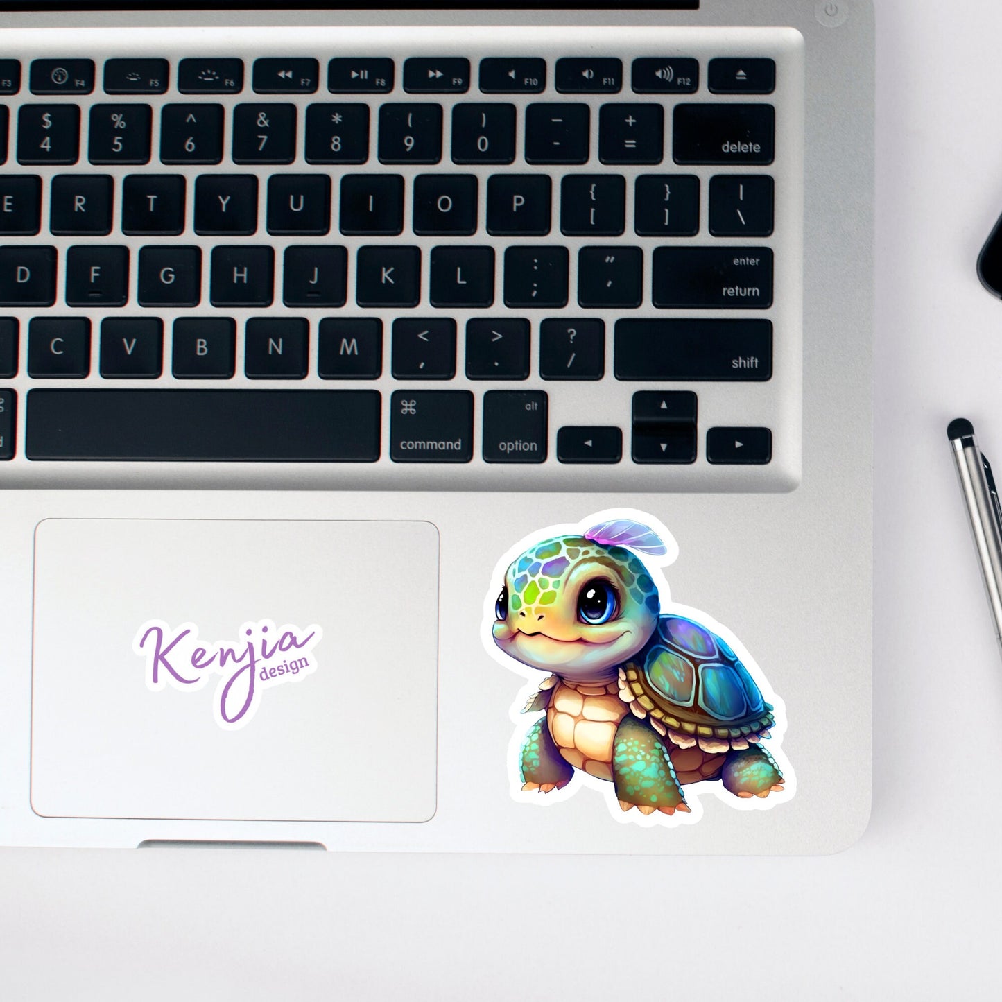 Baby Turtle Sticker | Sticker with Watercolor Effect | Kenjia Design