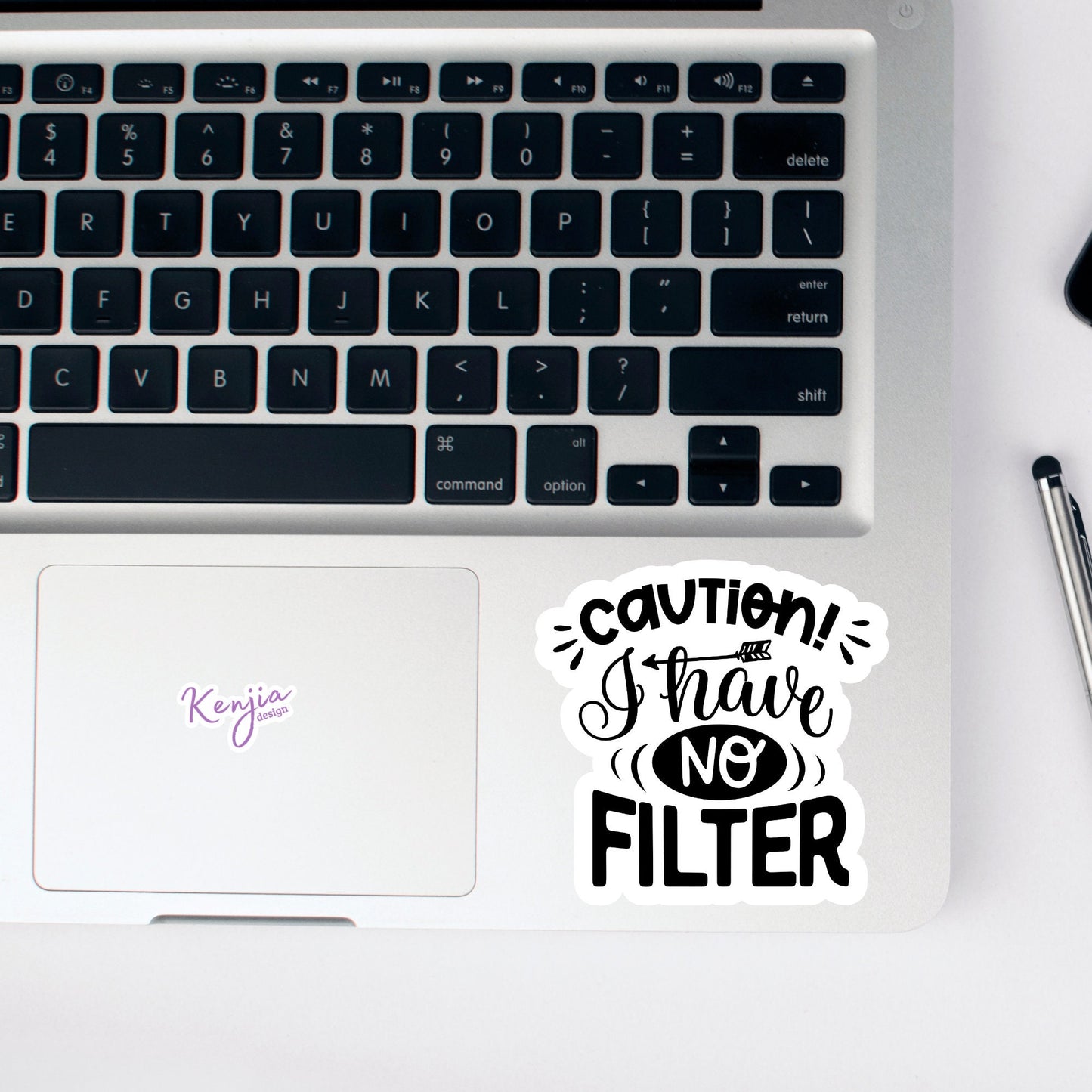 No Filter Sarcastic Sticker | Vinyl Sticker for Gift | Kenjia Design