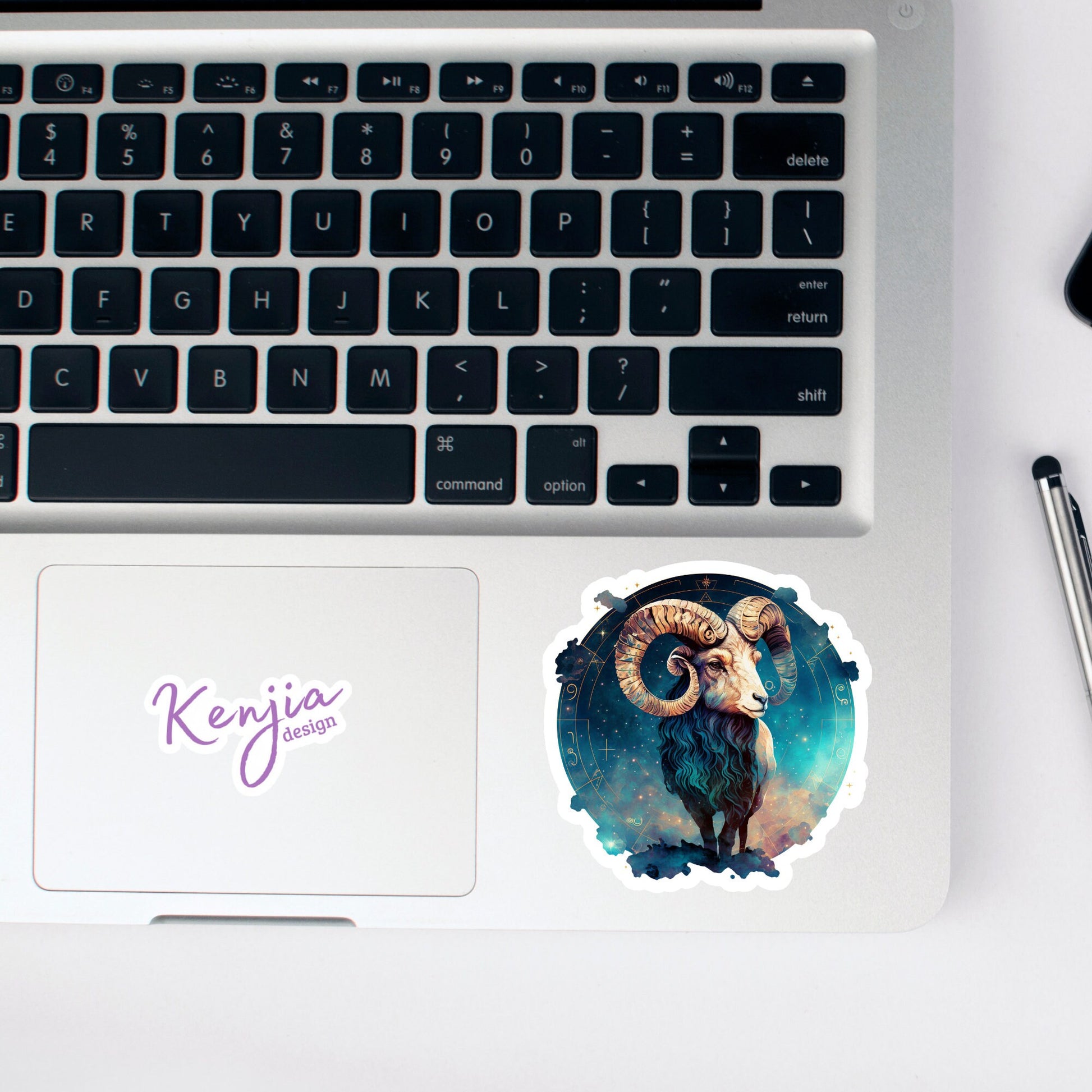 Aries Sign Sticker | Zodiac Aries Sticker | Kenjia Design