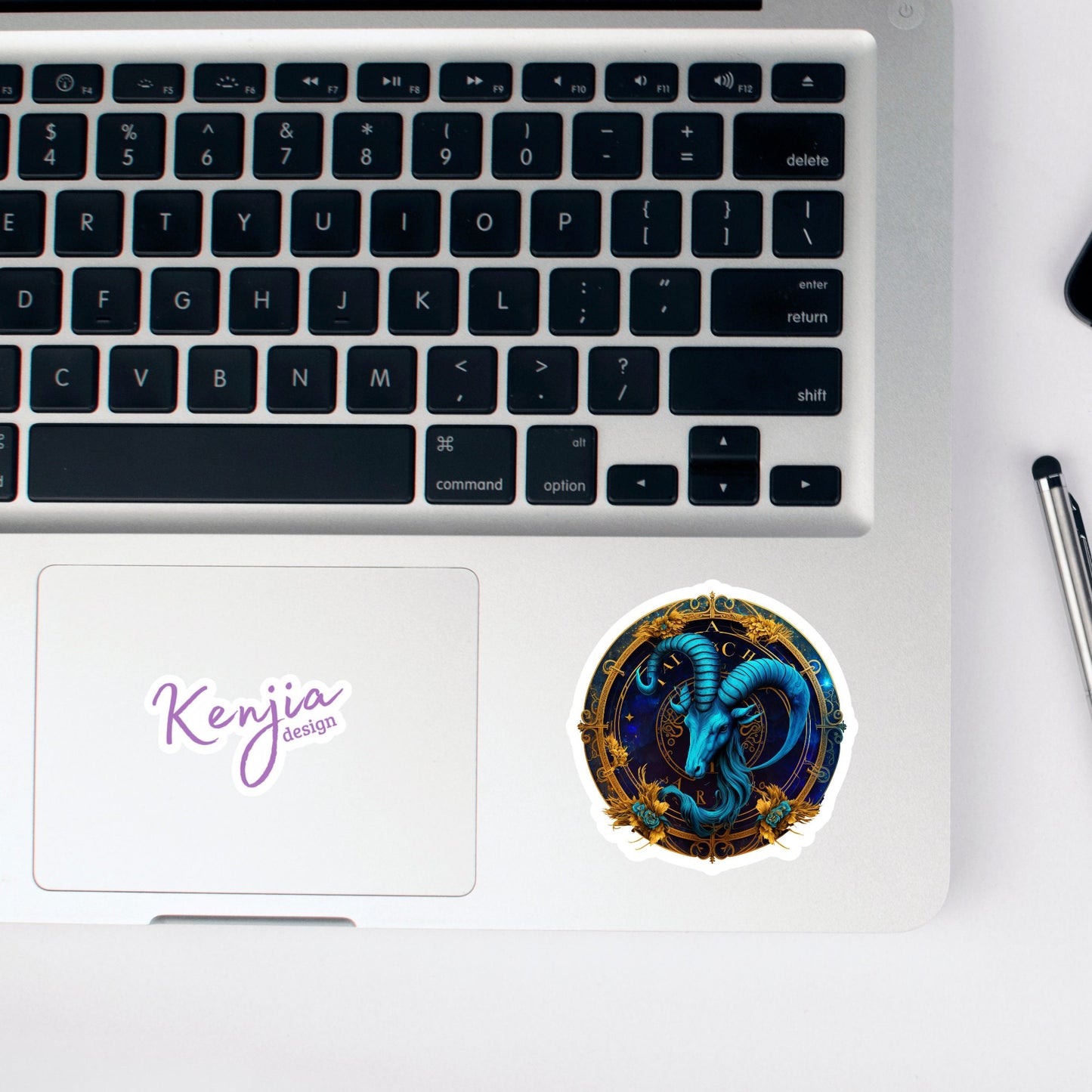 Capricorn Sign Stickers | Capricorn Vinyl Stickers | Kenjia Design