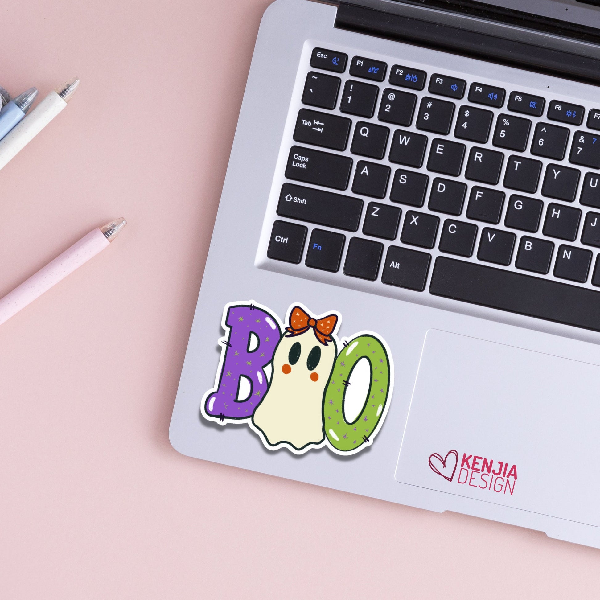 BOO Halloween Stickers | Halloween Planner Stickers | Kenjia Design